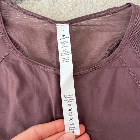 Purple Lululemon long sleeve - Picture 2 of 4